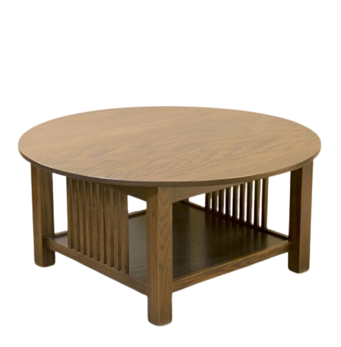 Yutzy Woodworking Prairie Round Cocktail Table Yutzy Woodworking Prairie Round Cocktail Table