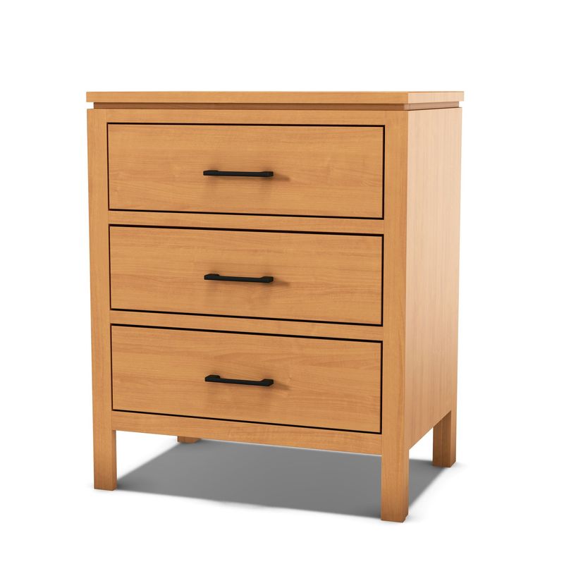 Archbold 2 West Contemporary 3 Drawer Wide Nightstand