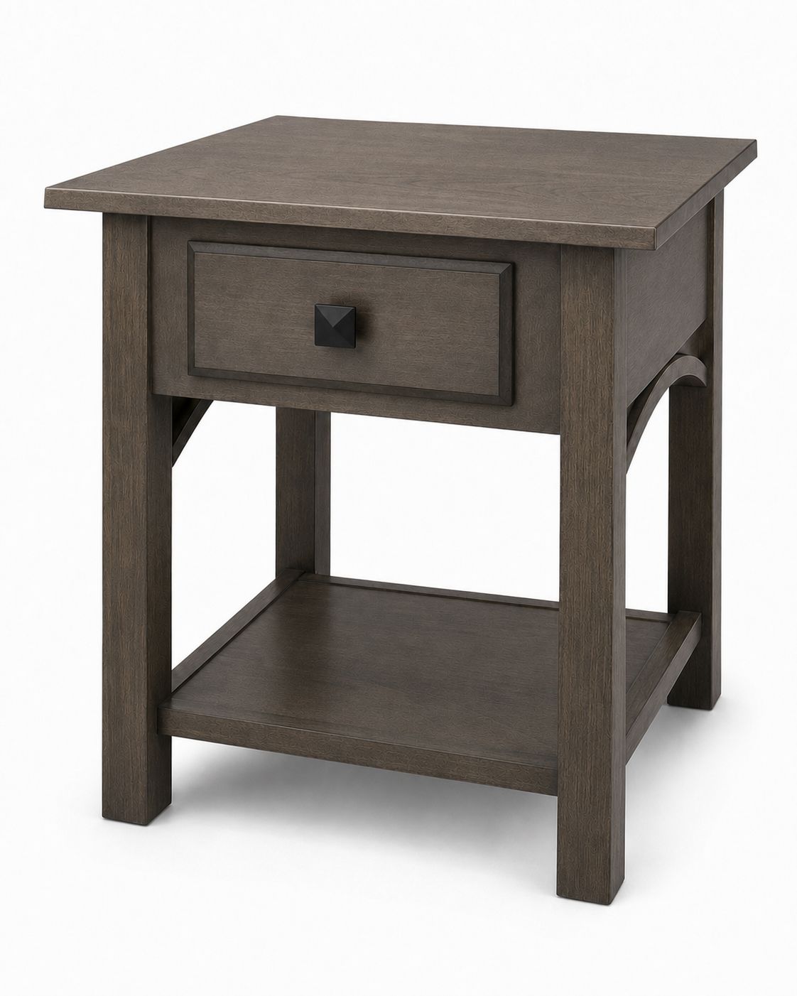 Weaver Madison Bow-Maple Gray End Table