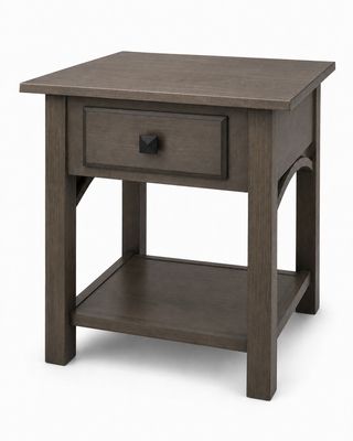 Weaver Madison Bow-Maple Gray End Table