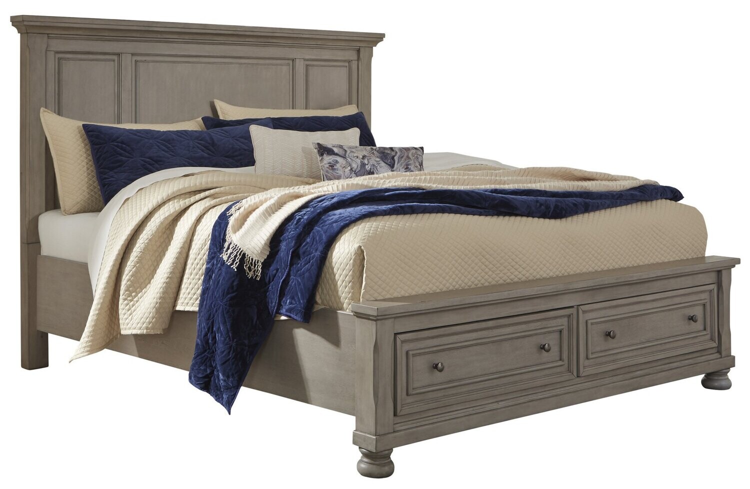 Millennium 733 Panel Storage Bed, Size: Queen