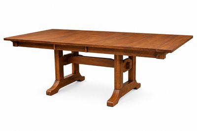 Yutzy Woodworking Mission Trestle Table Yutzy Woodworking Mission Trestle Table