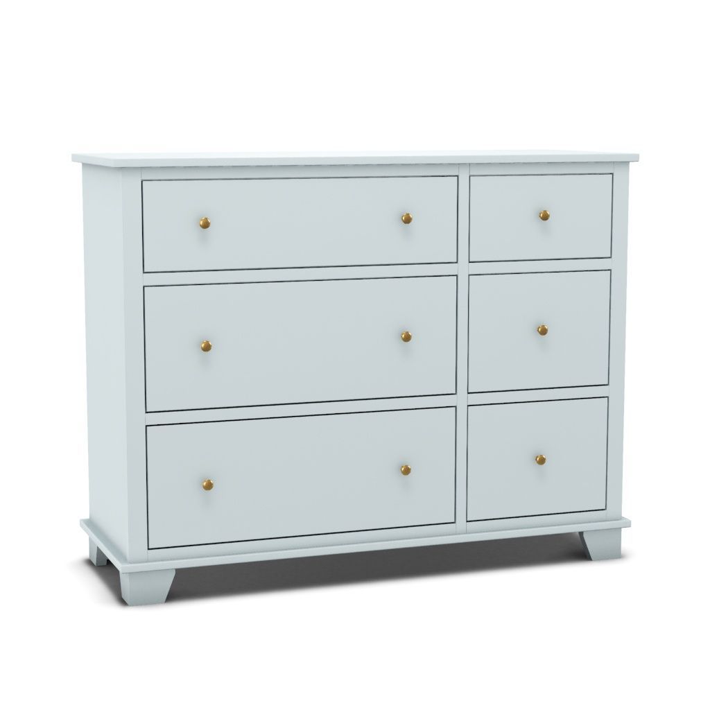 Archbold Portland 6 Drawer Combo Dresser