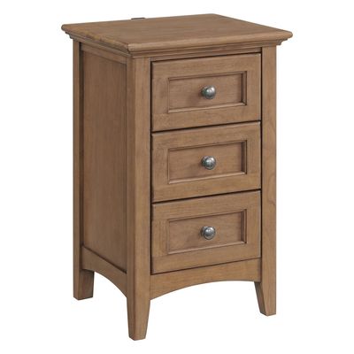 Whittier McKenzie Small 3 Drawer Nightstand