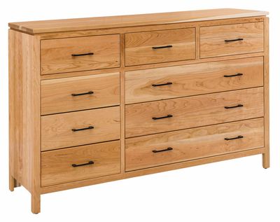 Amish Essentials Maverick 9 Drawer Dresser