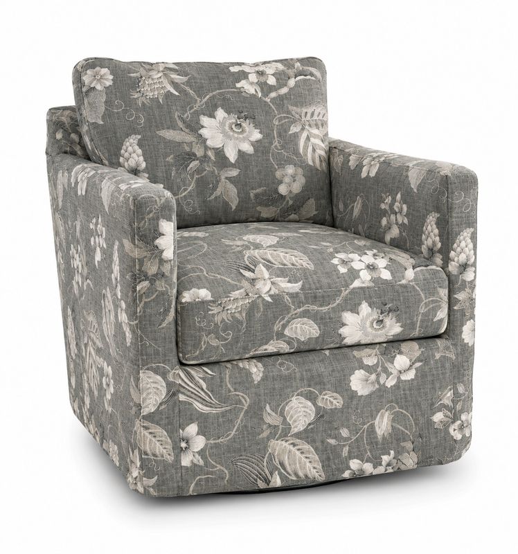 Four Seasons Miles Slipcovered Swivel Glider