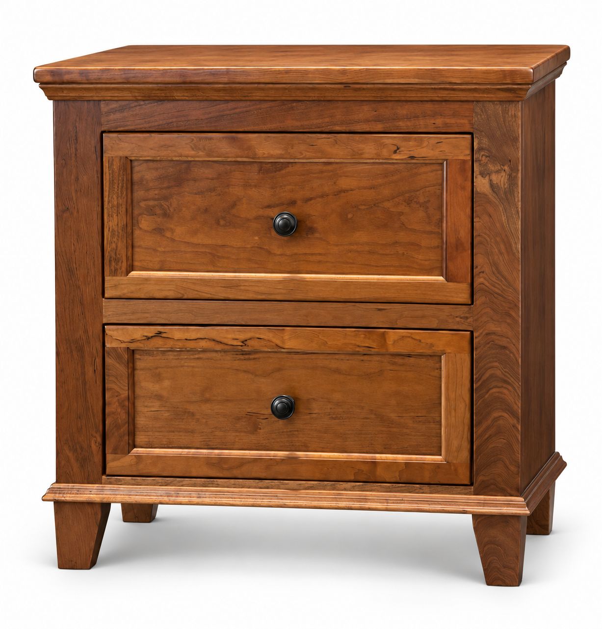 Amish Essentials Belmont 2 Drawer Nightstand