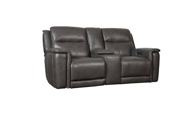 Futura S13014M Leather Reclining Console Loveseat with Immersive Sound