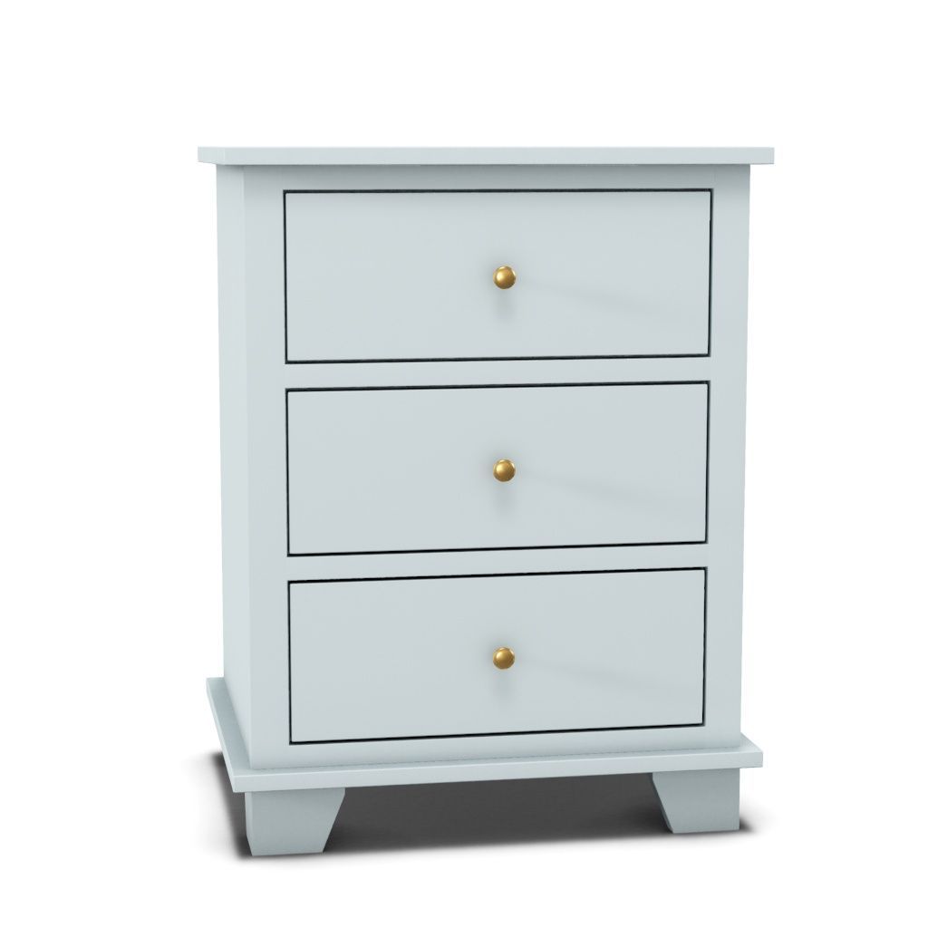 Archbold Portland 3 Drawer Wide Nightstand