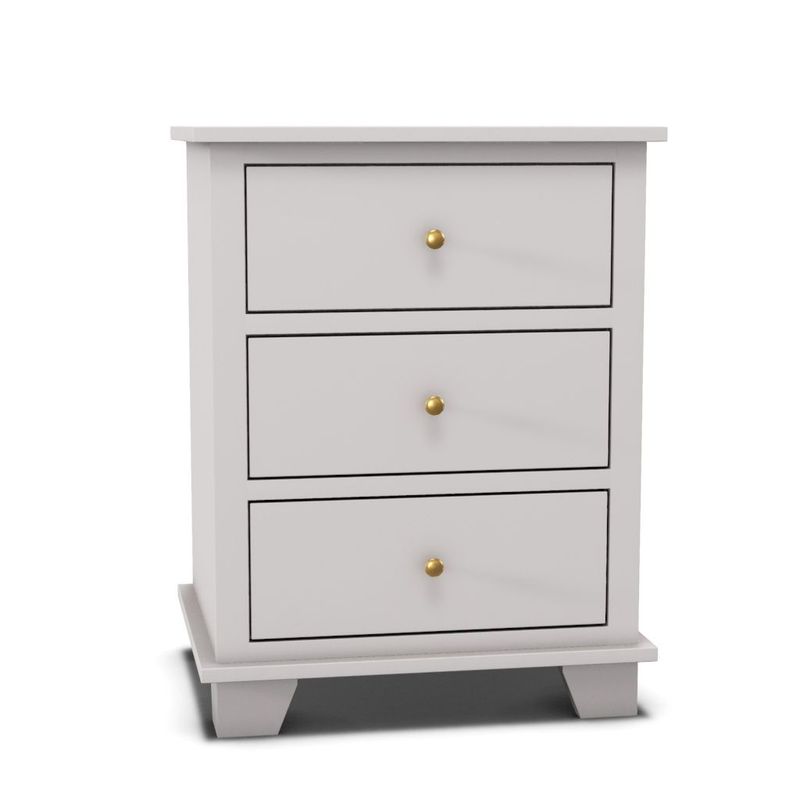 Archbold Portland 3 Drawer Wide Nightstand Archbold Portland 3 Drawer Wide Nightstand