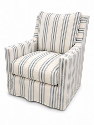 Four Seasons Lainey Striped Slipcovered Swivel Glider Four Seasons Lainey Striped Slipcovered Swivel Glider