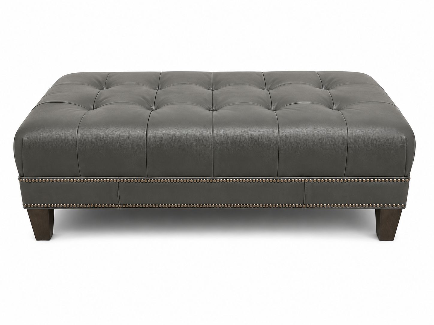 Smith Brothers 2000 Series Large Leather Ottoman