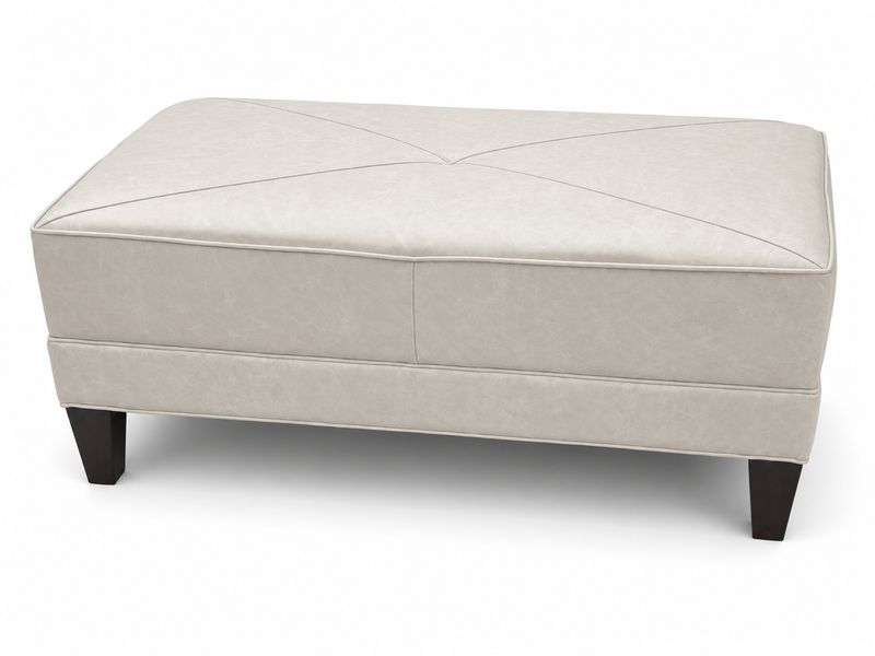 Smith Brothers 2000 Series Large Leather Ottoman