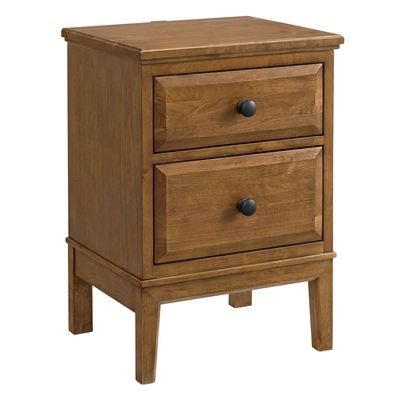 Whittier Virginia 2 Drawer Small Nightstand Mocha Whittier Virginia 2 Drawer Small Nightstand Mocha
