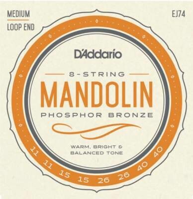 D'Addario Mandolin Strings - Phosphor Bronze - EJ74