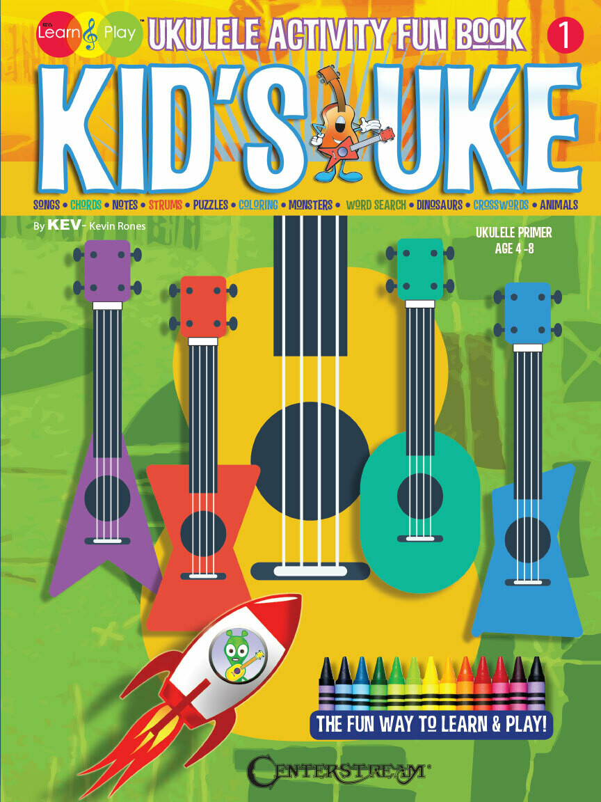 Kids Ukulele Activity Fun Book  - HL 00173015
