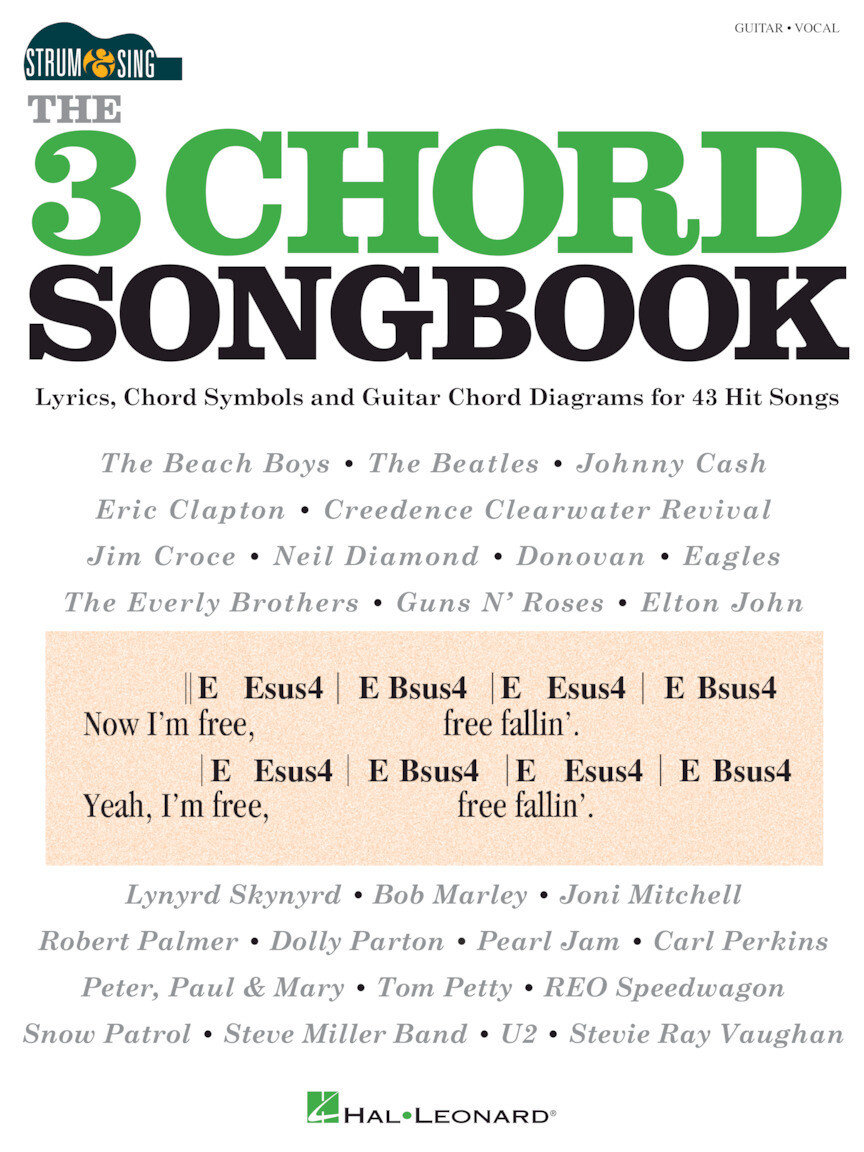 The 3 Chord Songbook – Strum & Sing Guitar - HL 00211634