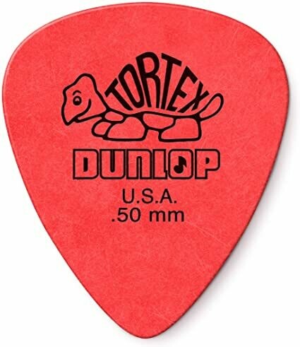 Dunlop Red 0.50mm Tortex Standard 12 pack