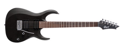 Cort X Series Electric Guitar - Open Pore Black - X100-OPBK