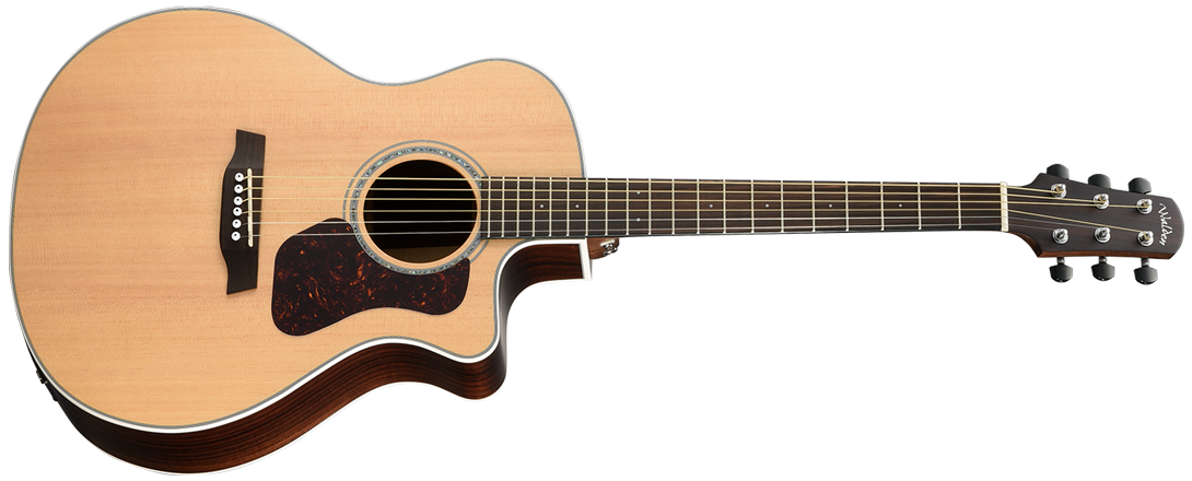 Walden Natura All-Solid Acoustic Cutaway-Electric - G800CE