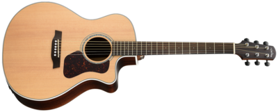 Walden Natura All-Solid Acoustic Cutaway-Electric - G800CE