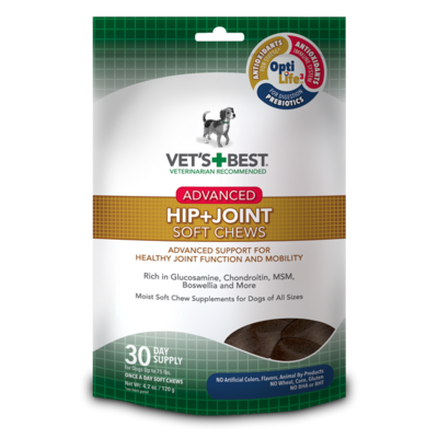 Vets Best Hip &amp; Joint Soft Chews 4.2oz