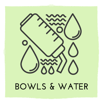 Small Animal Bowls &amp; Water