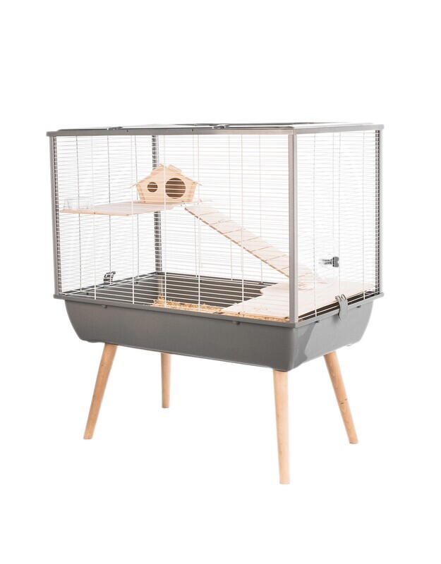 Neo Silta Small Pet Cage Grey 9mm bar