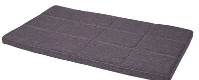 Budz Comfort Flat Bed Grey 23&quot;x16&quot;x2&quot;
