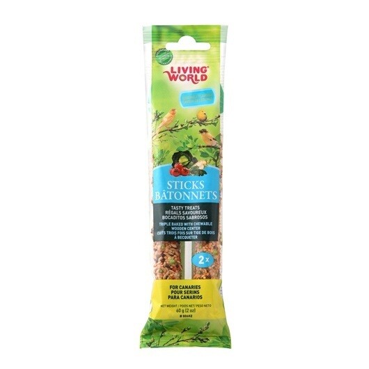 Living World Canary Vegetable Stick 2Pk