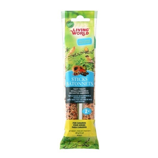 Living World Canary Fruit Stick 2Pk