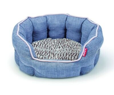 Bud-z Blue Round Deluxe Cuddler Bed 22.5&quot; x 20.5&quot;