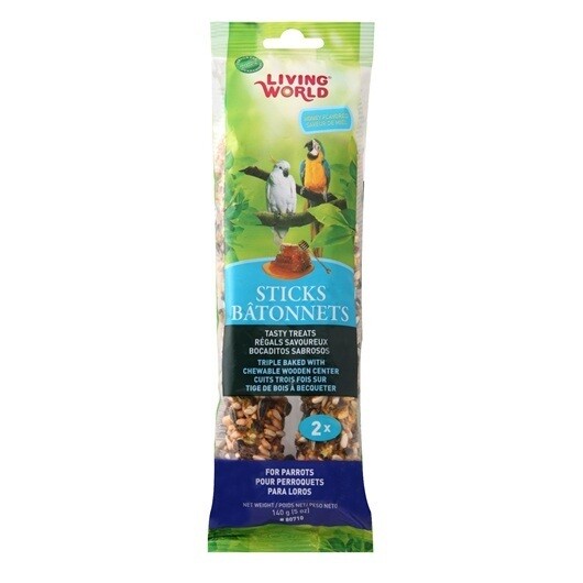 Living World Parrot Honey Stick 2pk