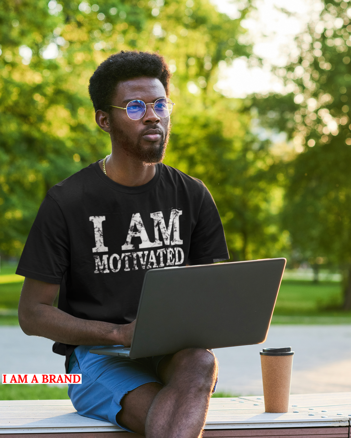 &quot;I AM MOTIVATED&quot;_distressed_Men&#39;s