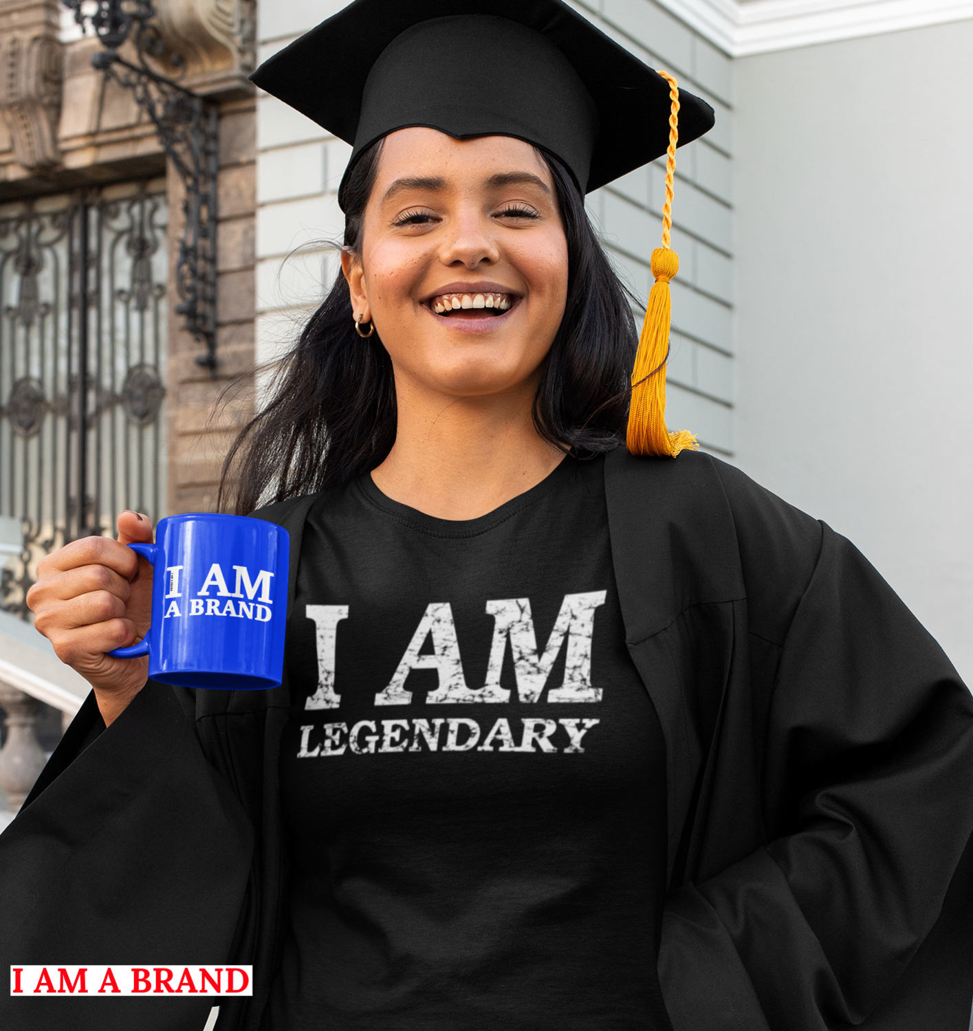 &quot;I AM LEGENDARY&quot; distressed Ladies Tee