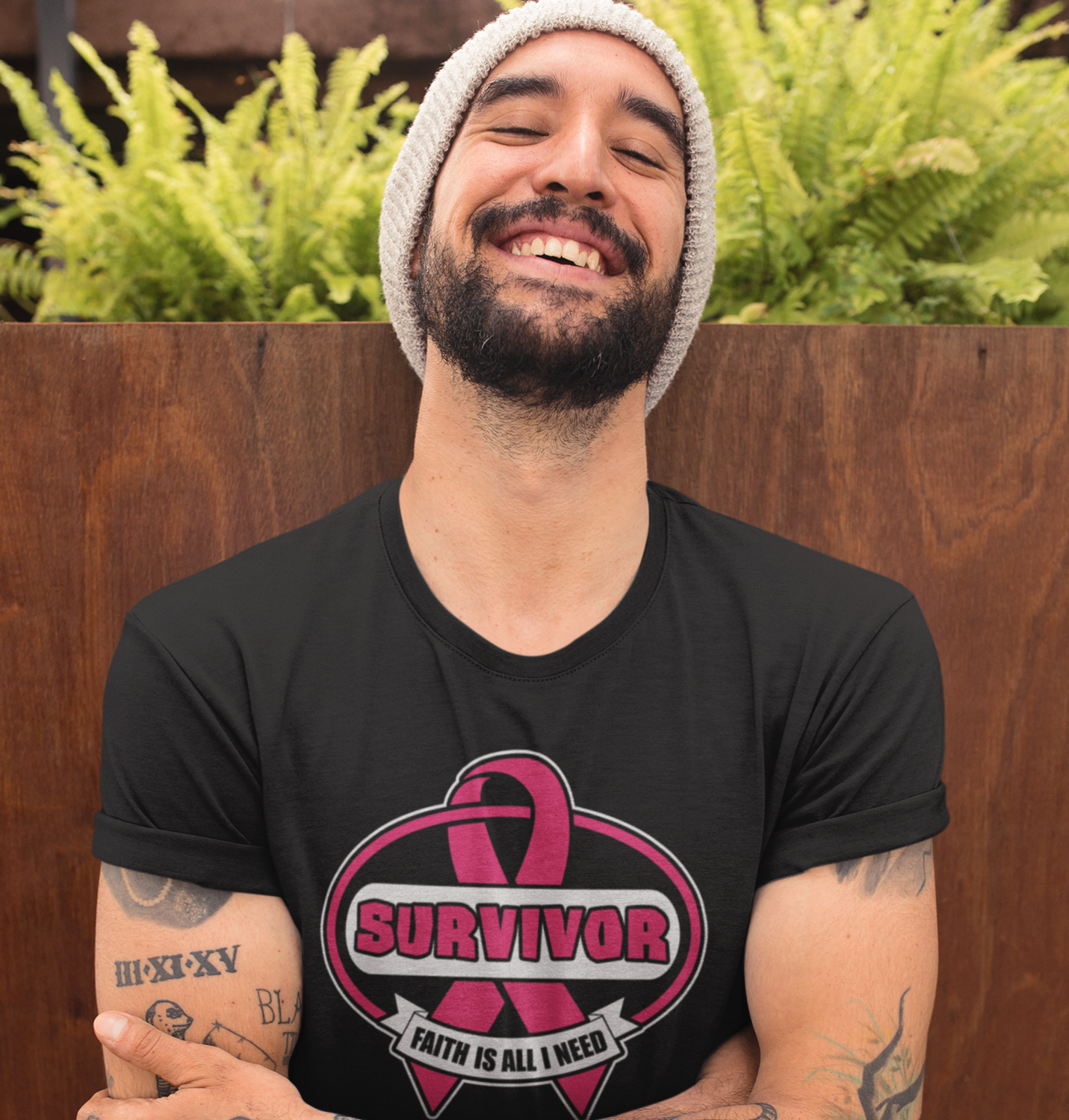 &quot;Surviver / Faith is all I need&quot;_Men&#39;s classic style Tee