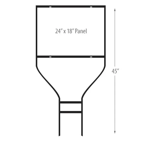:      Banjo Frame Sign Holders 24" x 18"