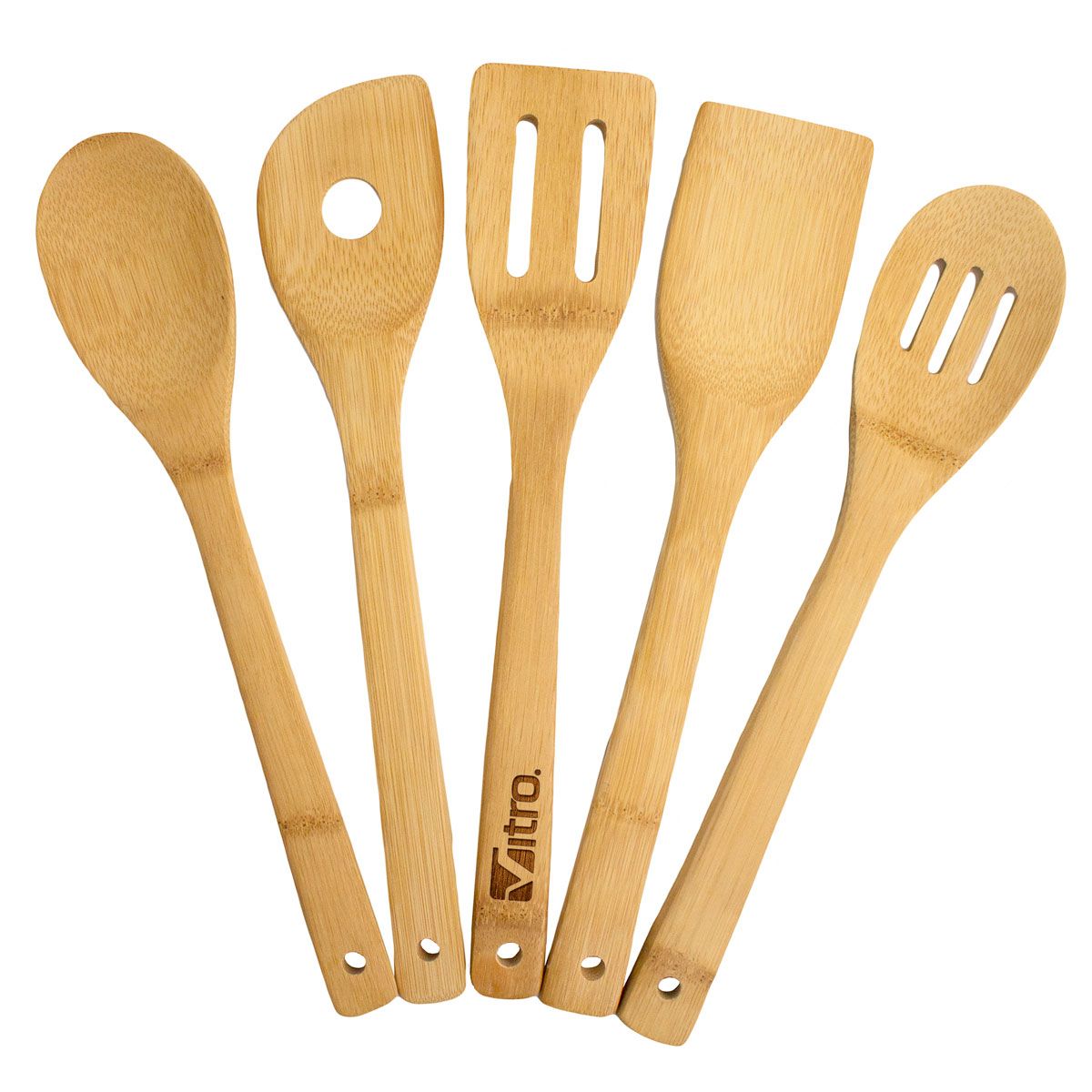 5-Piece Bamboo Cooking Utensil Set 5-Piece Bamboo Cooking Utensil Set