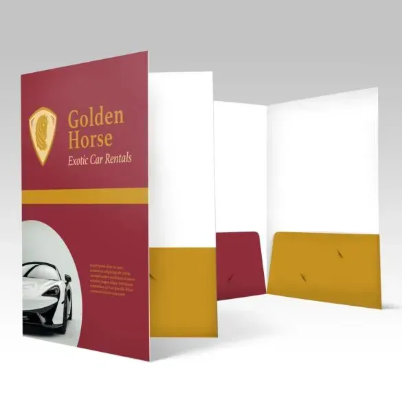 : Presentation Folders Full Color : Presentation Folders Full Color, Quantity: 100, Sides: Front Only