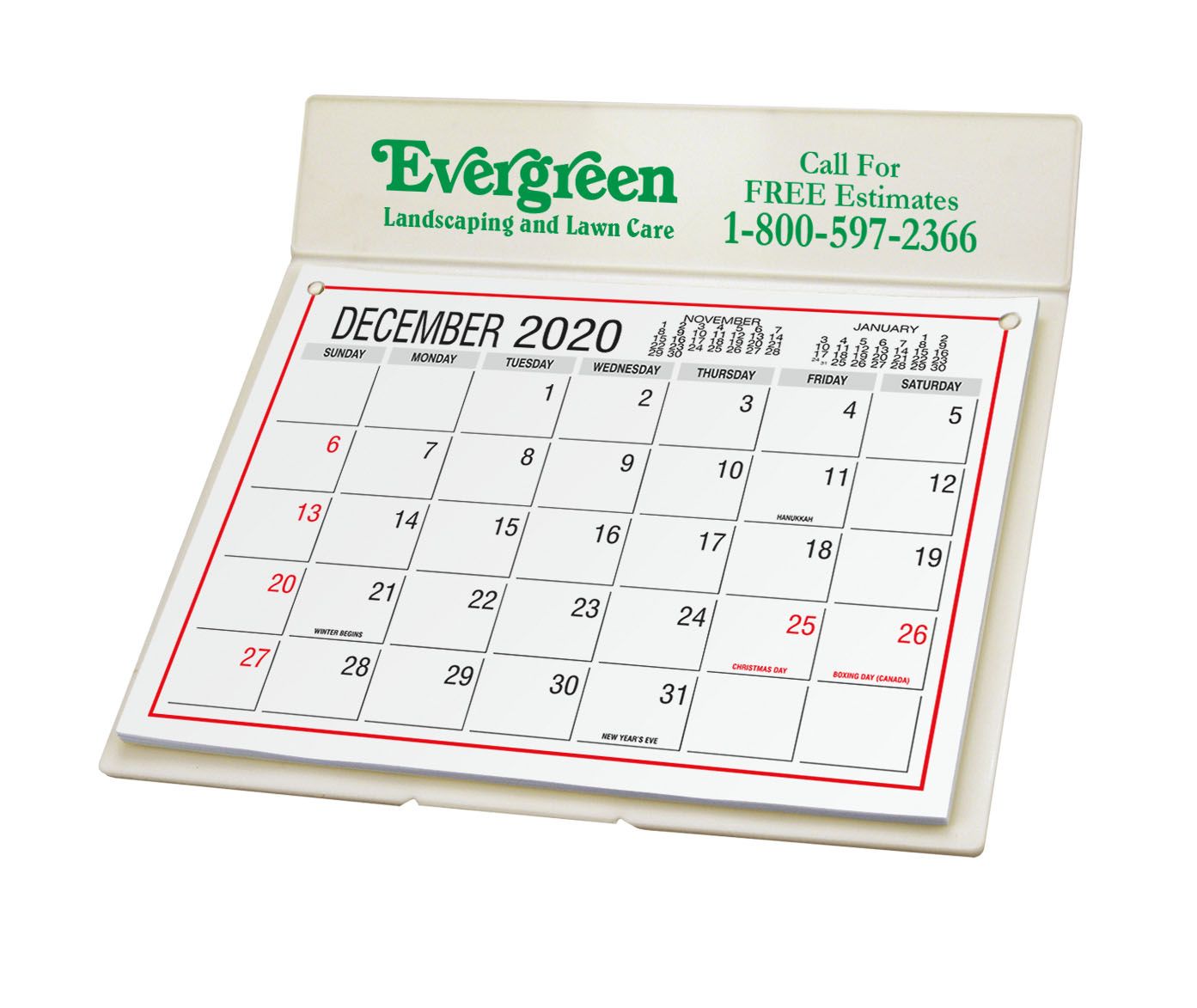: Desk Calendar with Mailing Envelope : Desk Calendar with Mailing Envelope
