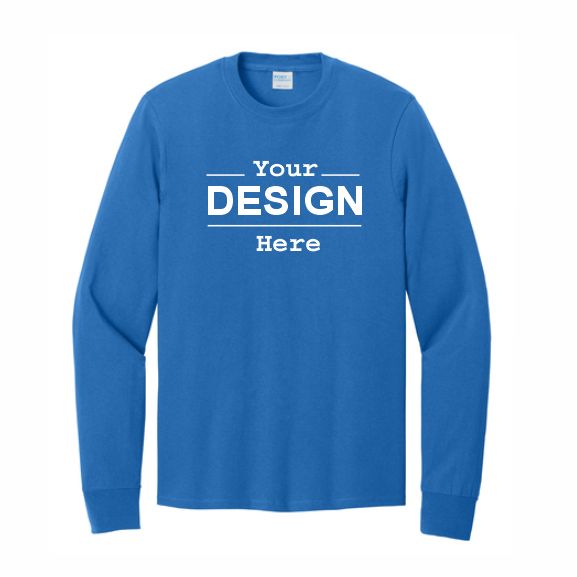 :            Port & Co. Long Sleeve  100% Cotton T-Shirts