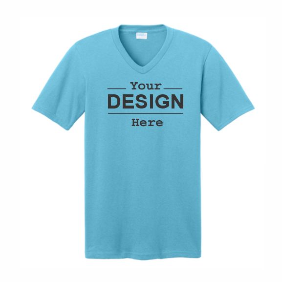 :            Port & Co. V-Neck Short Sleeve 100% Cotton T-Shirt
