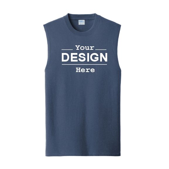 : Port & Co. Sleeveless 100% Cotton T-Shirts : Port & Co. Sleeveless 100% Cotton T-Shirts
