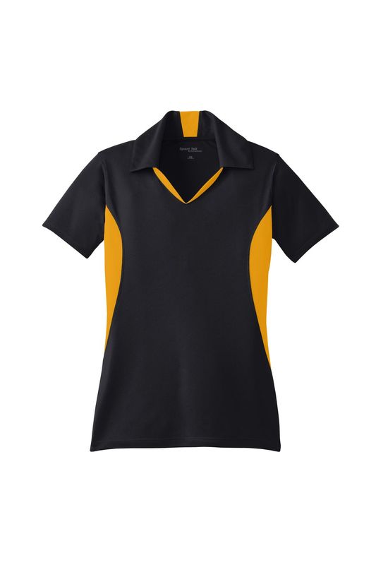 Sport-Tek Women's Side Blocked Micropique Sport-Wick Polo Embroidered