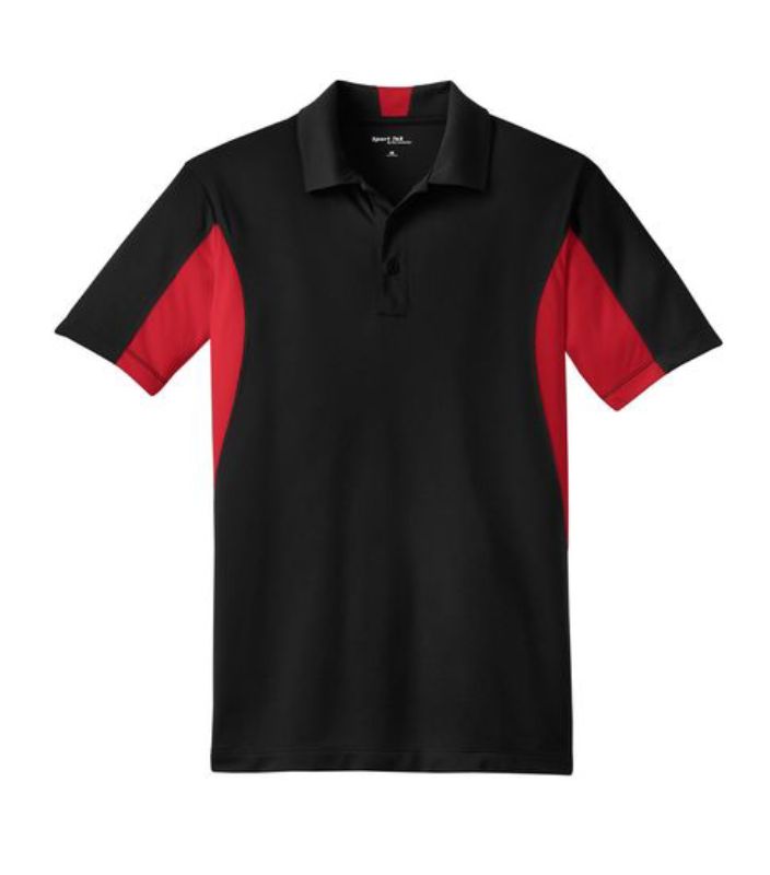 Sport-Tek Men's Side Blocked Micropique Sport-Wick Polo Embroidered Sport-Tek Men's Side Blocked Micropique Sport-Wick Polo Embroidered