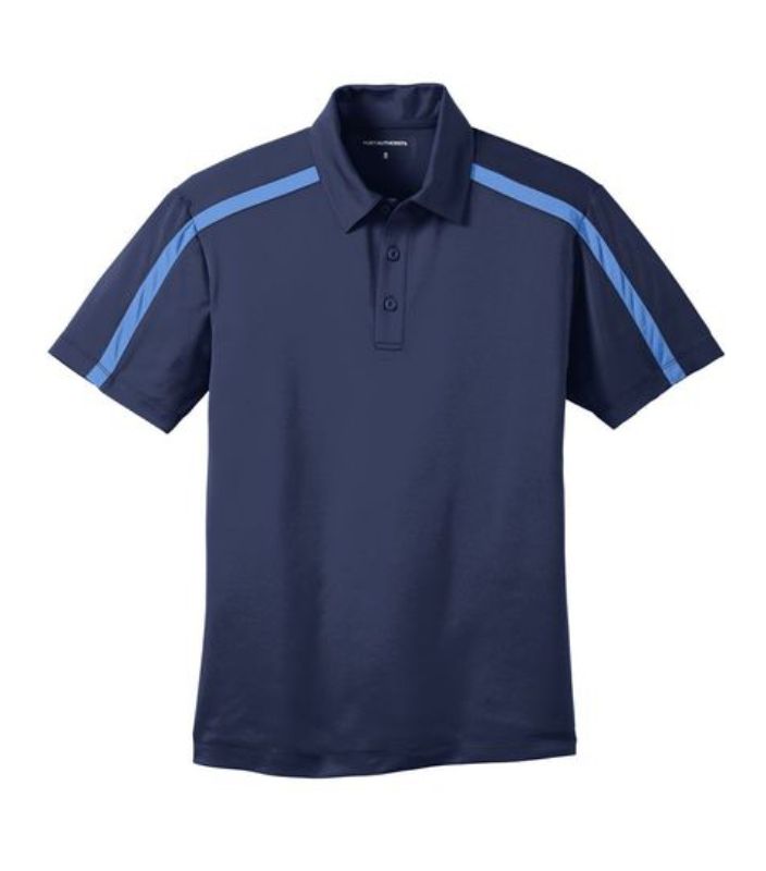 Port Authority Men's Silk Touch Performance Colorblock Stripe Polo  Embroidered