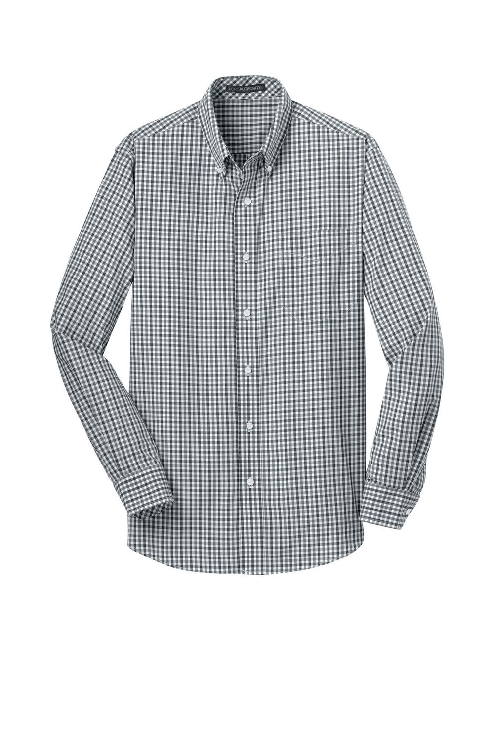 Port Authority® Men's Long Sleeve Gingham Easy Care Shirt Embroidered Port Authority® Men's Long Sleeve Gingham Easy Care Shirt Embroidered