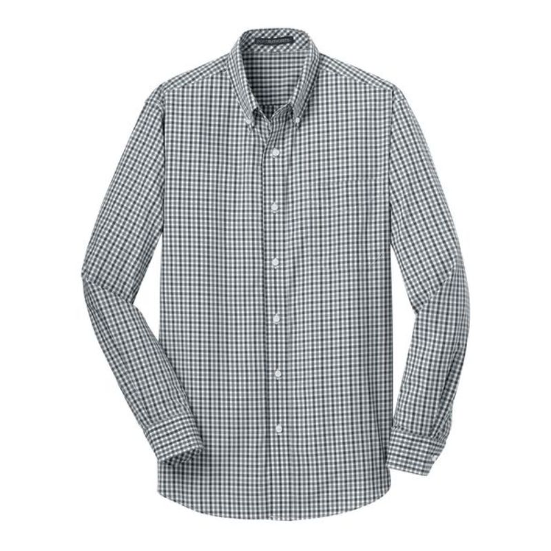 Port Authority® Men's Long Sleeve Gingham Easy Care Shirt Embroidered Port Authority® Men's Long Sleeve Gingham Easy Care Shirt Embroidered