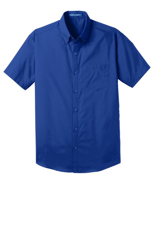 Port Authority® Men's Short Sleeve Carefree Poplin Shirt Embroidered