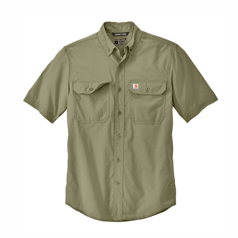 Carhartt Force® Solid Short Sleeve Shirt Embroidered